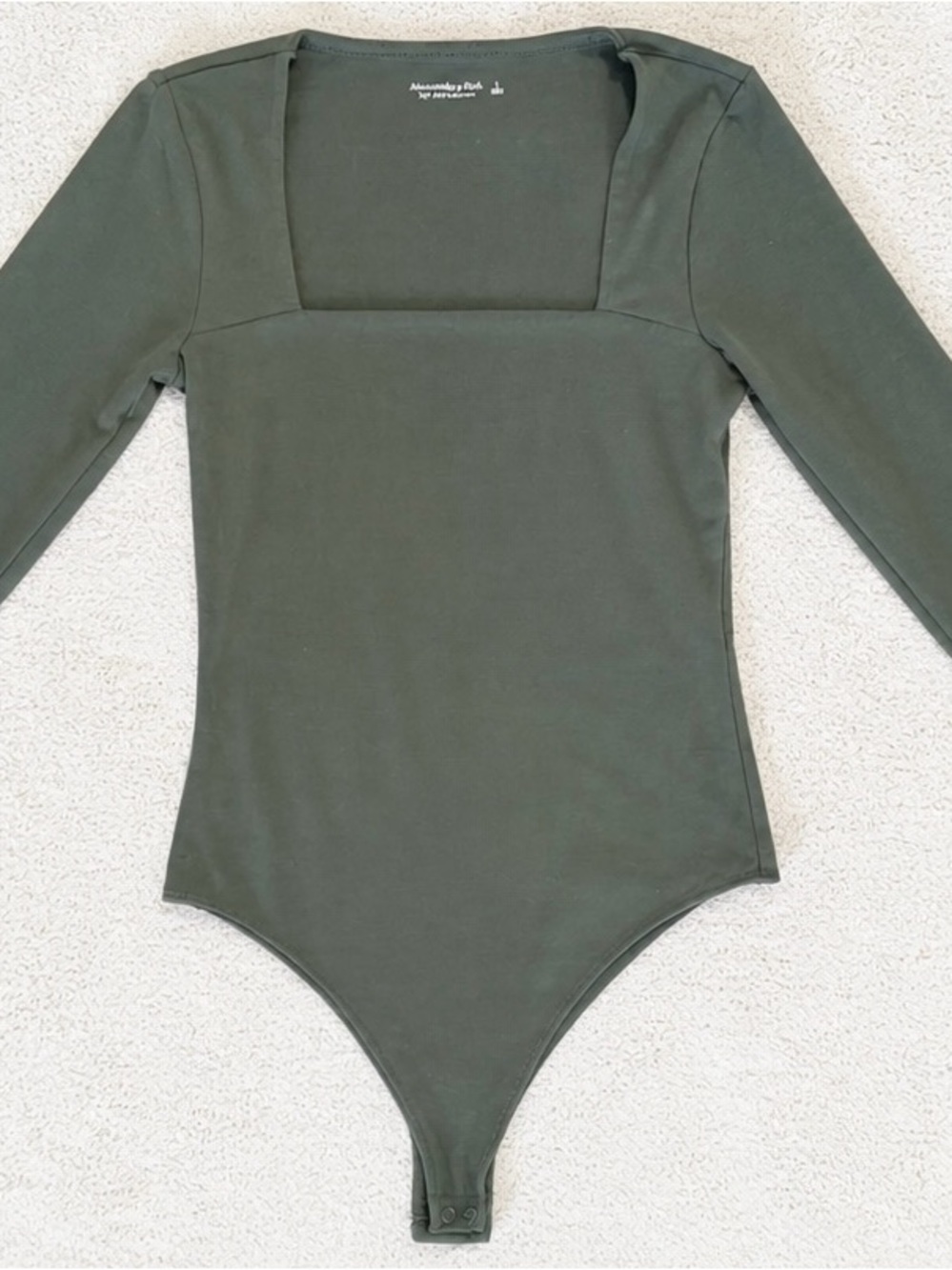 Abercrombie & Fitch Soft A&F Collection Women’s Bodysuit in Olive Green L